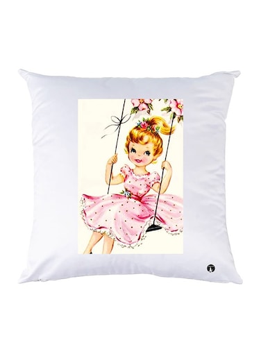 Printed Pillow Case polyester White 30x30cm