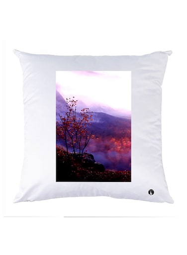 Printed Pillow Case polyester White 30x30cm
