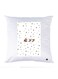 Printed Pillow Case polyester White 30x30cm