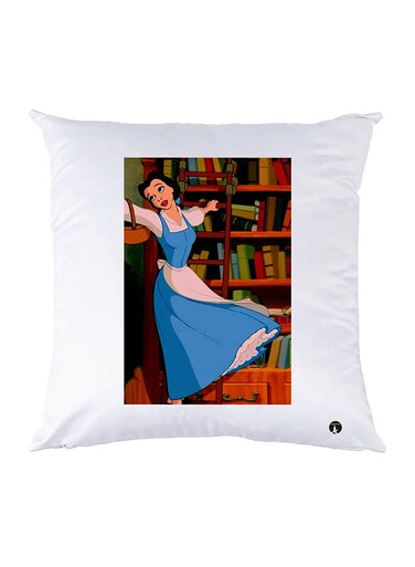 Printed Pillow Case polyester White 30x30cm