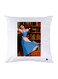Printed Pillow Case polyester White 30x30cm