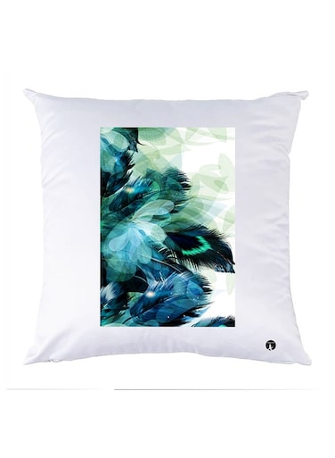 Printed Pillow polyester White 30x30cm