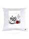 Printed Pillow Polyester White 30x30cm