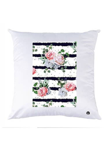 Printed Pillow polyester White 30x30cm