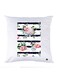 Printed Pillow polyester White 30x30cm