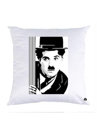 Printed Pillow polyester White 30x30cm