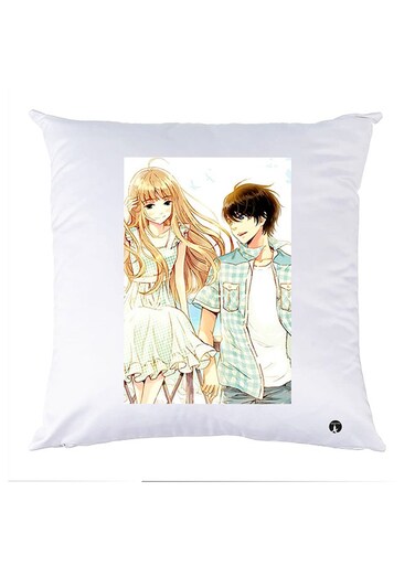 Printed Pillow Case polyester White 30x30cm