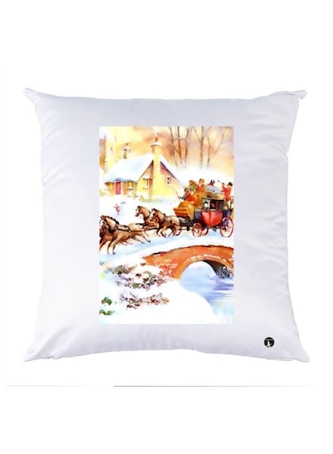 Printed Pillow polyester Multicolour 30x30cm