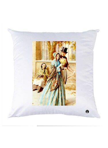 Printed Decorative Pillow Multicolour 30x30cm