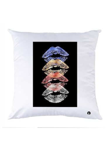 Printed Pillow Case polyester White 30x30cm