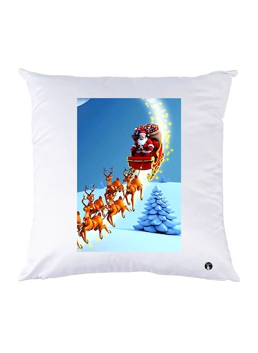 Printed Pillow polyester White 30x30cm