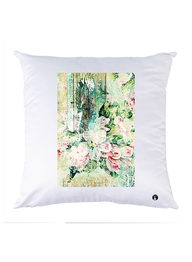 Printed Pillow Case polyester White 30x30cm