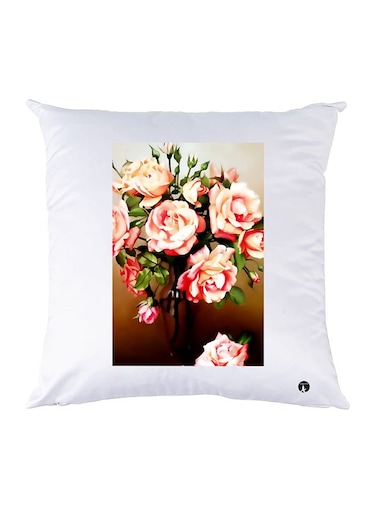 Printed Pillow polyester White 30x30cm