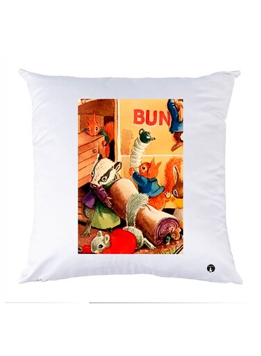 Printed Pillow Case polyester White 30x30cm