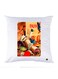 Printed Pillow Case polyester White 30x30cm
