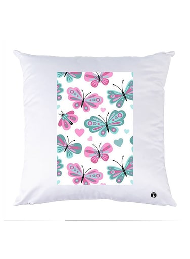 Printed Pillow Case polyester White 30x30cm