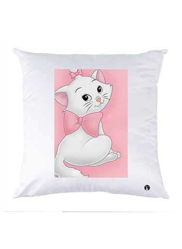 Printed Pillow Case polyester White 30x30cm