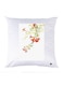 Printed Pillow Case Polyester White 30x30cm