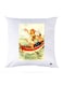Printed Pillow polyester White 30x30cm