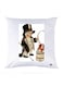 Printed Pillow Case polyester White 30x30cm