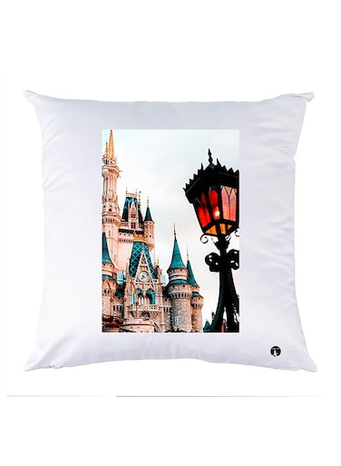 Printed Pillow Case polyester White 30x30cm