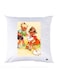 Printed Pillow Case polyester White 30x30cm