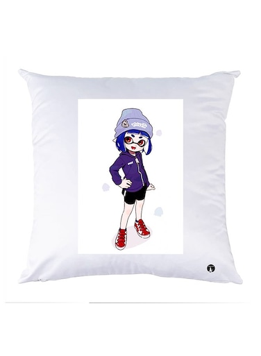 Printed Pillow Case polyester White 30x30cm
