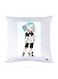Printed Pillow polyester White 30x30cm