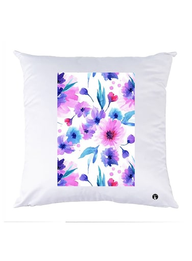 Printed Pillow Case polyester White 30x30cm