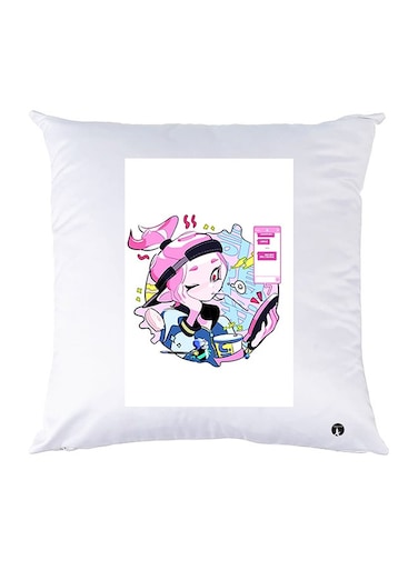 Printed Pillow Case polyester White 30x30cm