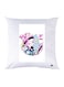 Printed Pillow Case polyester White 30x30cm