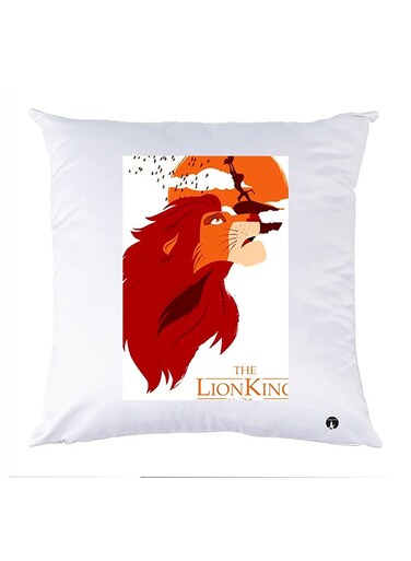 Printed Pillow polyester White 30x30cm