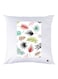 Leaf Printed Throw Pillow White/Black/Green 30x30cm