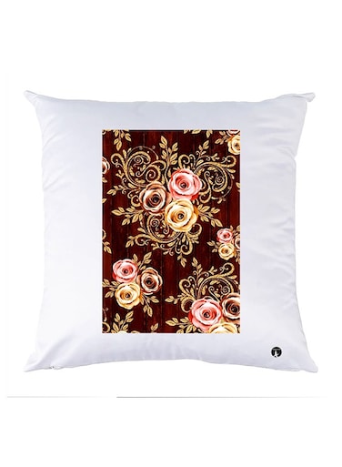 Printed Pillow Case polyester White 30x30cm