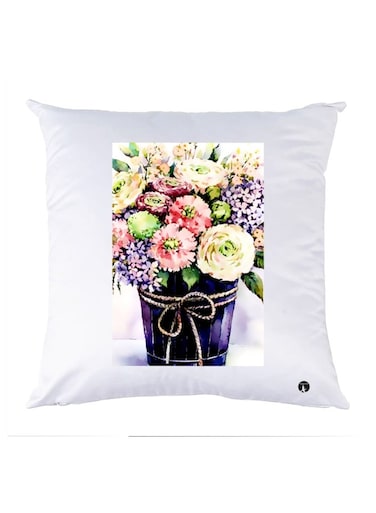 Printed Decorative Pillow Multicolour 30x30cm