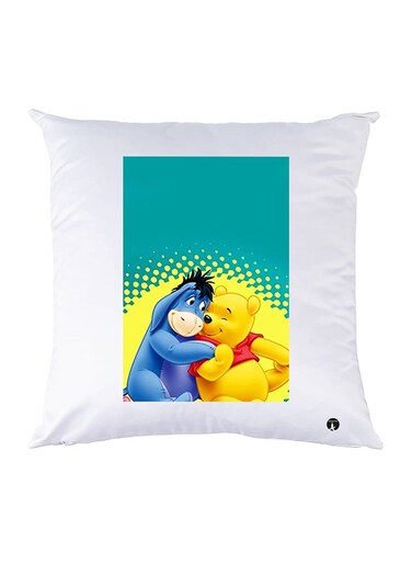 Printed Pillow Case polyester White 30x30cm