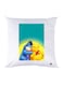 Printed Pillow Case polyester White 30x30cm
