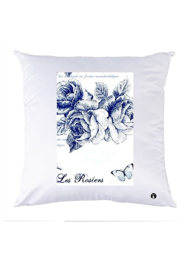 Printed Pillow polyester White 30x30cm