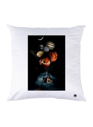 Printed Pillow polyester White 30x30cm