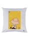 Cartoon Printed Decorative Throw Pillow White/Yellow/Black 30x30cm
