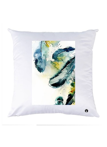 Printed Pillow polyester White 30x30cm