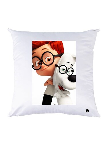 Printed Pillow Polyester White