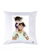Printed Pillow Polyester White 30x30cm