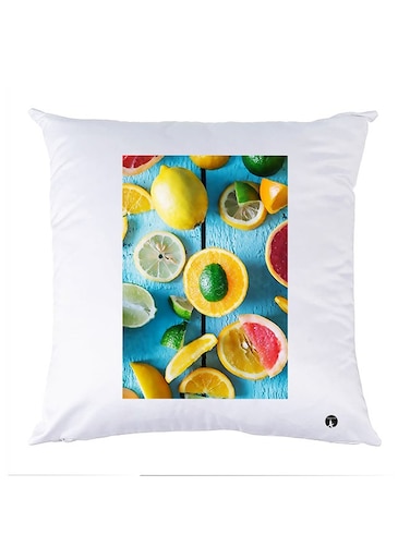 Printed Pillow Case polyester White 30x30cm