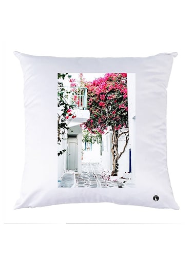 Printed Pillow Case polyester White 30x30cm