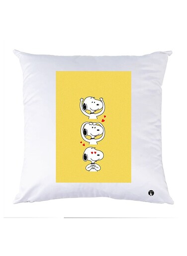 Printed Pillow Case polyester White 30x30cm