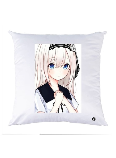 Printed Pillow Case polyester White 30x30cm