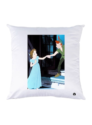 Printed Pillow Case polyester White 30x30cm