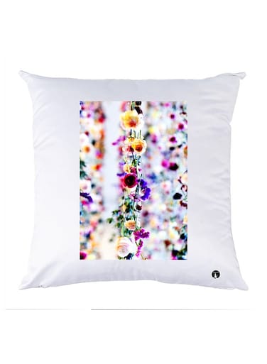 Printed Pillow Case polyester White 30x30cm