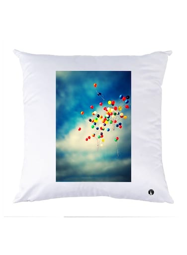 Printed Decorative Pillow Multicolour 30x30cm
